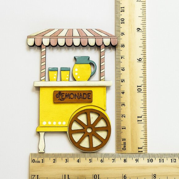 Handmade Tiered Tray Decor - Fresh Lemonade, Summer, 9 pieces, kitchen decor - Picture 6 of 8